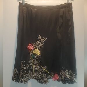 Vintage Vertigo Paris embroidered skirt